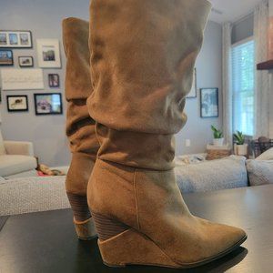 Jessica Simpson Faux Suede Wedge Boots